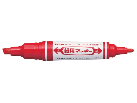 ゼブラ 紙用マッキー 赤 WYT5-R 1本(ご注文単位1本)【直送品】