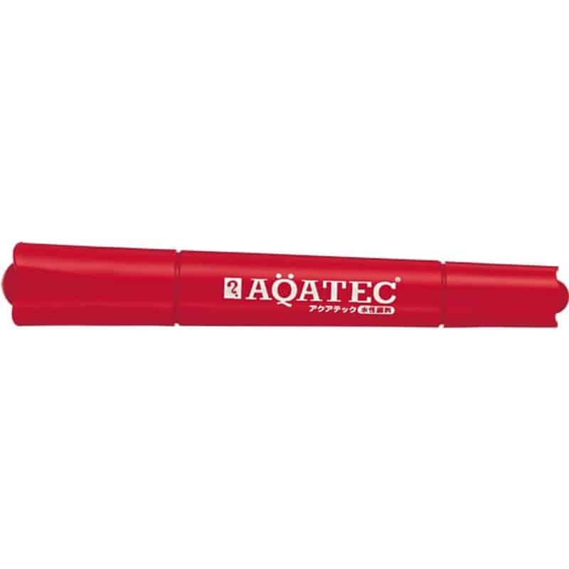 寺西 アクアテック 細・太書き両用 赤 MAQ50-T2 1本（ご注文単位1本)【直送品】
