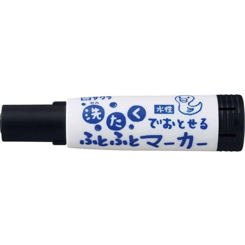 サクラ 洗たくでおとせるふとふとマーカー単色 くろ MK-L#49 1本（ご注文単位1本)【直送品】