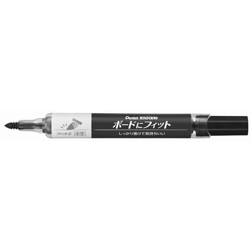ぺんてる ノックル ボードにフィット 細~中字 黒 EMWL5SBF-A 1本(ご注文単位1本)【直送品】