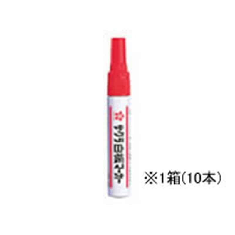 サクラ 白板マーカー中字 赤 10本 WBK#19 1箱（ご注文単位1箱)【直送品】