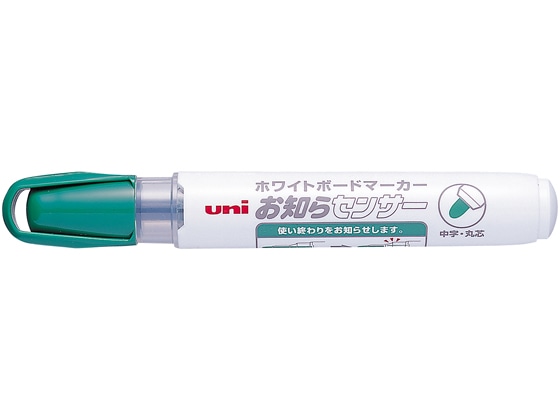三菱鉛筆 ホワイトボードマーカーお知らセンサー 緑 PWB1204M.6 1本(ご注文単位1本)【直送品】