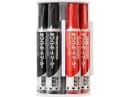 ぺんてる ノックル 中字 黒・赤アソートイレーザーセット EMWLM4STMOS 1セット(ご注文単位1セット)【直送品】