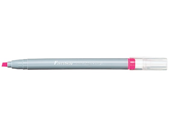 Forestway 蛍光マーカーエコノミー 桃 10本 1箱(ご注文単位1箱)【直送品】