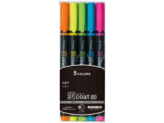 トンボ鉛筆 蛍コート80 5色セット WA-SC5C 1セット(ご注文単位1セット)【直送品】