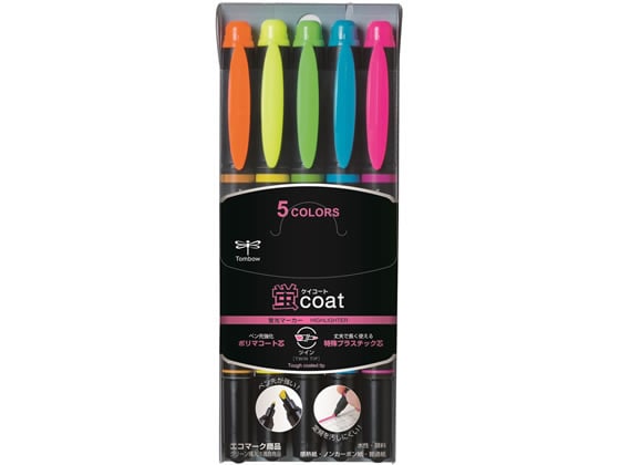 トンボ鉛筆 蛍コート 5色セット WA-TC5C 1セット(ご注文単位1セット)【直送品】