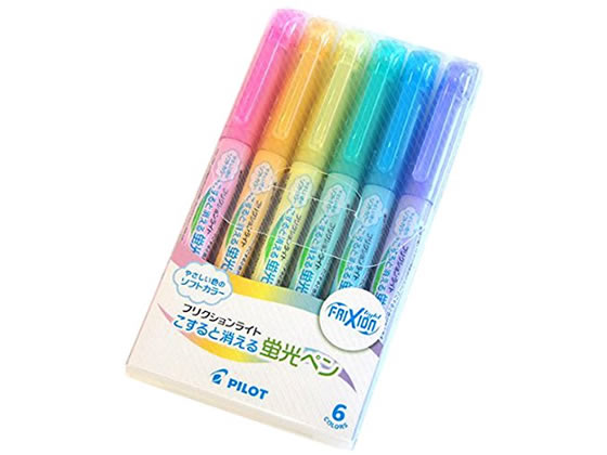 パイロット フリクションライト ソフトカラー 6色セット SFL-60SL-6CS 1セット(ご注文単位1セット)【直送品】