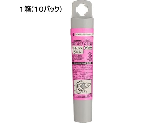 ゼブラ 蛍光オプテックス1・2用カートリッジ ピンク(30本入) RWK8-P 1箱(ご注文単位1箱)【直送品】