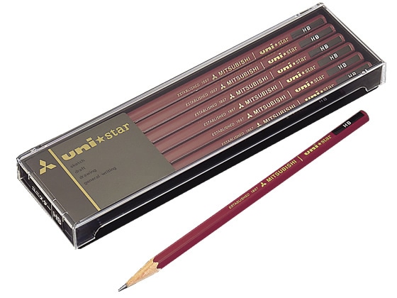 三菱鉛筆 ユニスター6角 鉛筆 HB 12本入 USHB 1打(ご注文単位1打)【直送品】