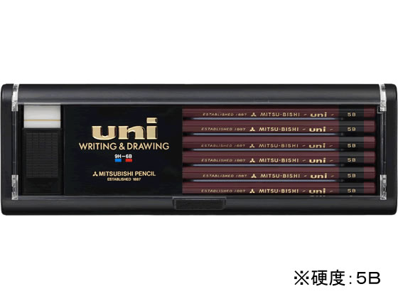 三菱鉛筆 鉛筆ユニ 5B 12本 U5B 1打(ご注文単位1打)【直送品】