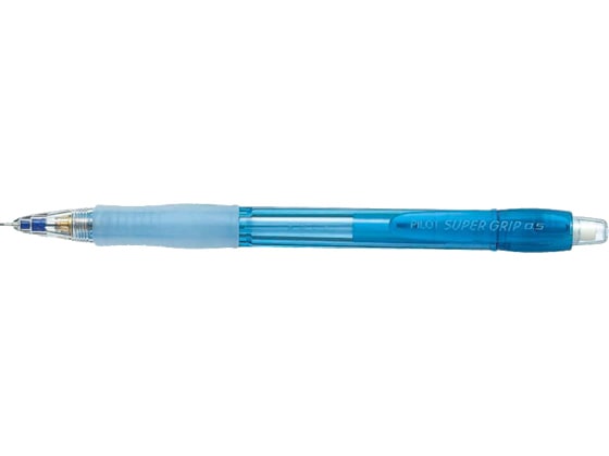 パイロット スーパーグリップノック シャープ0.5mm透明ブルー 1本(ご注文単位1本)【直送品】