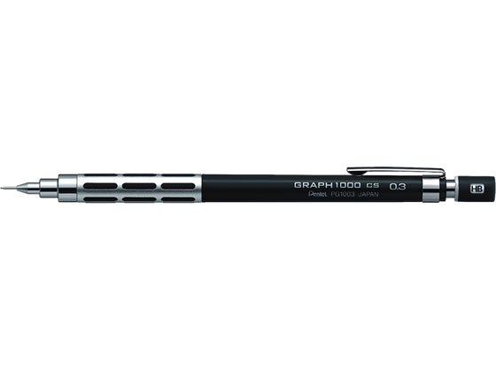 ぺんてる グラフ 1000CS 0.3mm ブラック PG1003CS-A 1本(ご注文単位1本)【直送品】