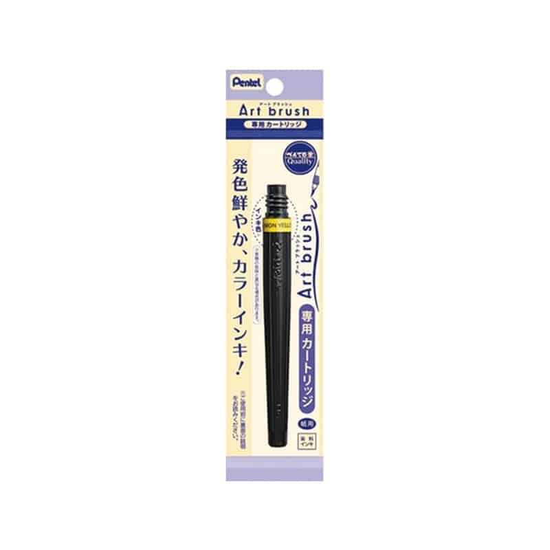 ペンテル アートブラッシュ用カートリッジ レモンイエロー XFR-105 1本(ご注文単位1本)【直送品】