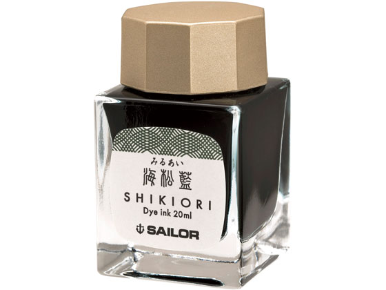 セーラー 万年筆用ボトルインク20ml 四季織 海松藍(みるあい) 1個(ご注文単位1個)【直送品】