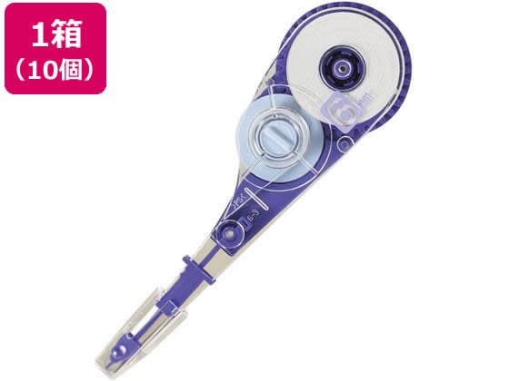 プラス ホワイパーV 専用詰め替えテープ 6mm幅 10個 42-252 1箱(ご注文単位1箱)【直送品】