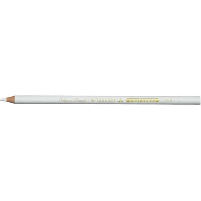 三菱鉛筆 ポリカラー(色鉛筆) 白 K7500.1 1本（ご注文単位1本)【直送品】