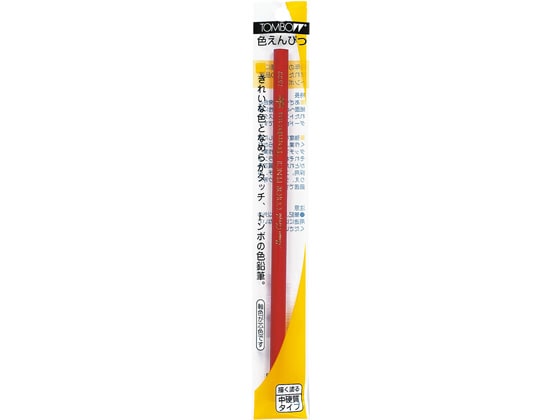 トンボ鉛筆 色鉛筆 1500 赤 BCX-125 1本(ご注文単位1本)【直送品】