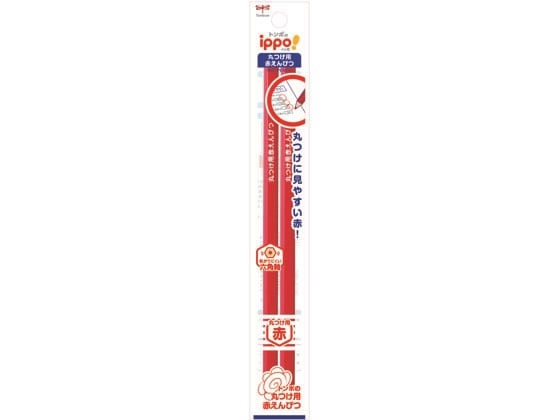 トンボ鉛筆 ippo!丸つけ用赤えんぴつ 2本パック BCA-260 1パック(ご注文単位1パック)【直送品】