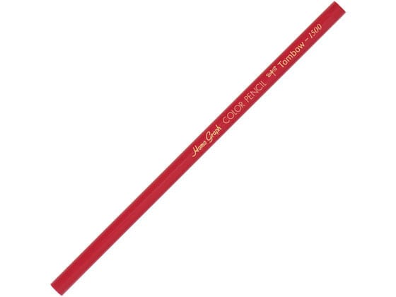 トンボ鉛筆 色鉛筆 1500単色 赤 12本 1500-25 1打(ご注文単位1打)【直送品】