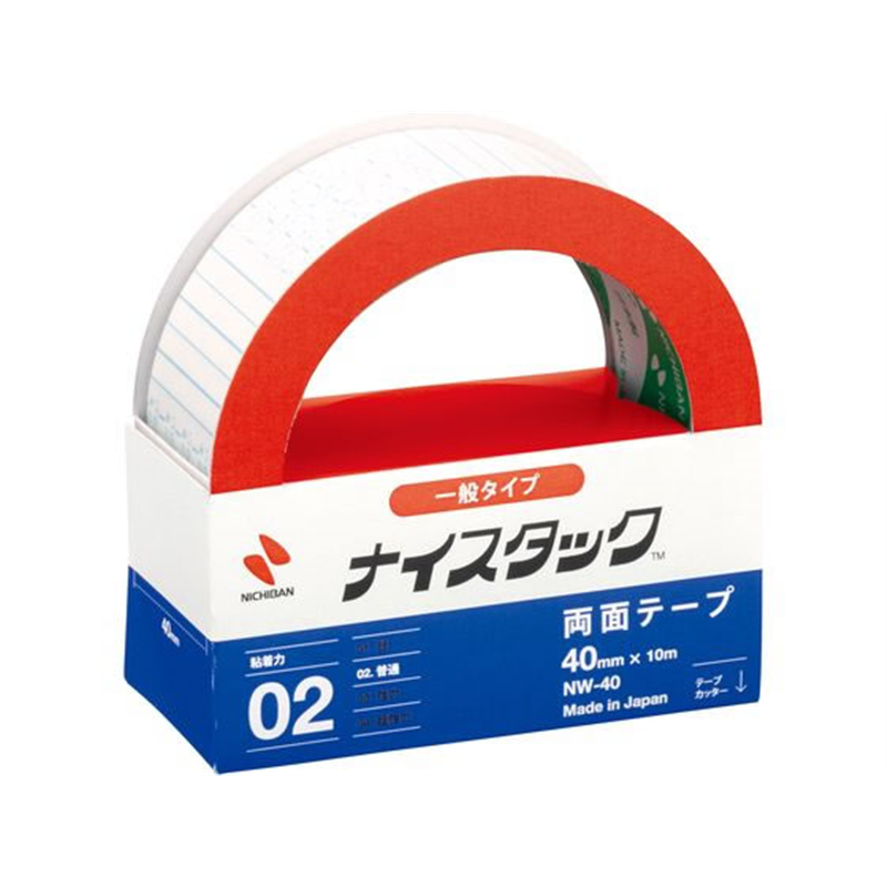 ニチバン 再生紙両面テープ ナイスタック レギュラーサイズ NW-40 1個（ご注文単位1個)【直送品】