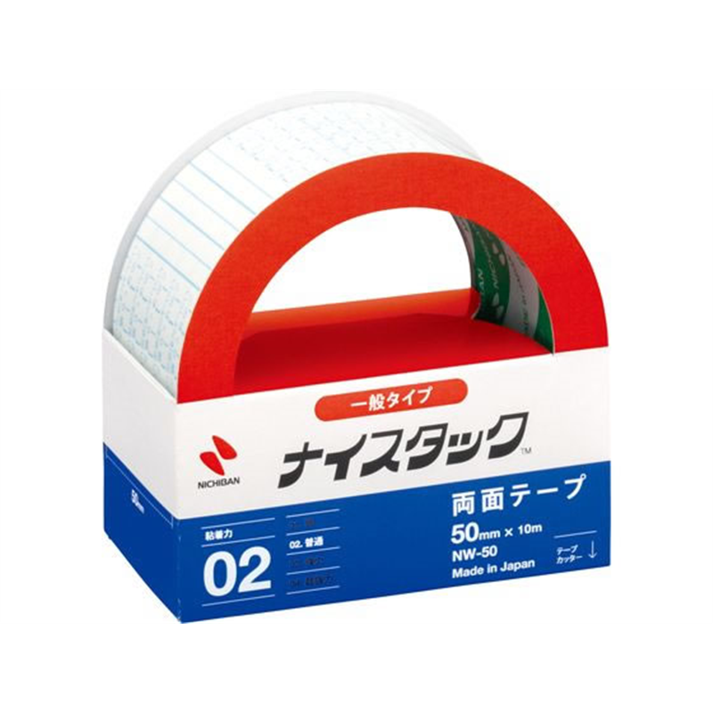 ニチバン 再生紙両面テープ ナイスタック レギュラーサイズ NW-50 1個（ご注文単位1個)【直送品】