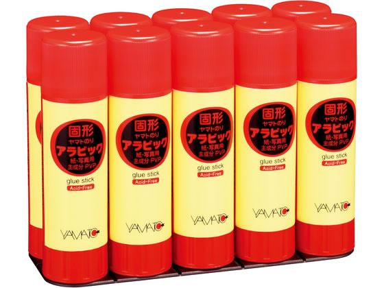 ヤマト スティックのり 固形アラビック 22g 10本パック YS-22-10S 1パック（ご注文単位1パック)【直送品】