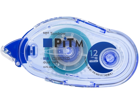 トンボ鉛筆 テープのり ピットテープM 接着タイプ 12mm 1個(ご注文単位1個)【直送品】