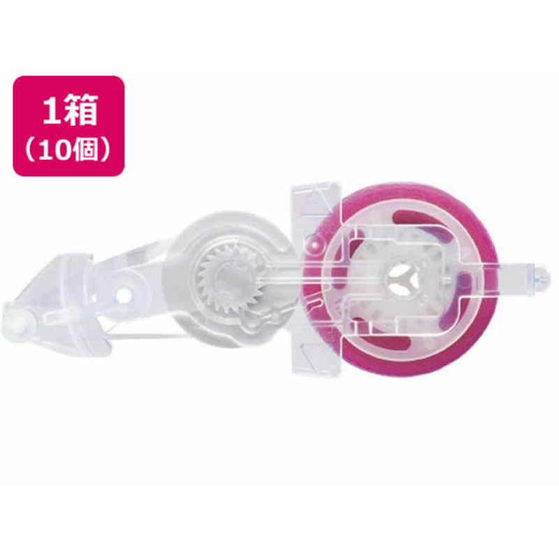 コクヨ テープのり ドットライナーコンパクト 詰替テープ ハート柄 10個 1箱（ご注文単位1箱)【直送品】