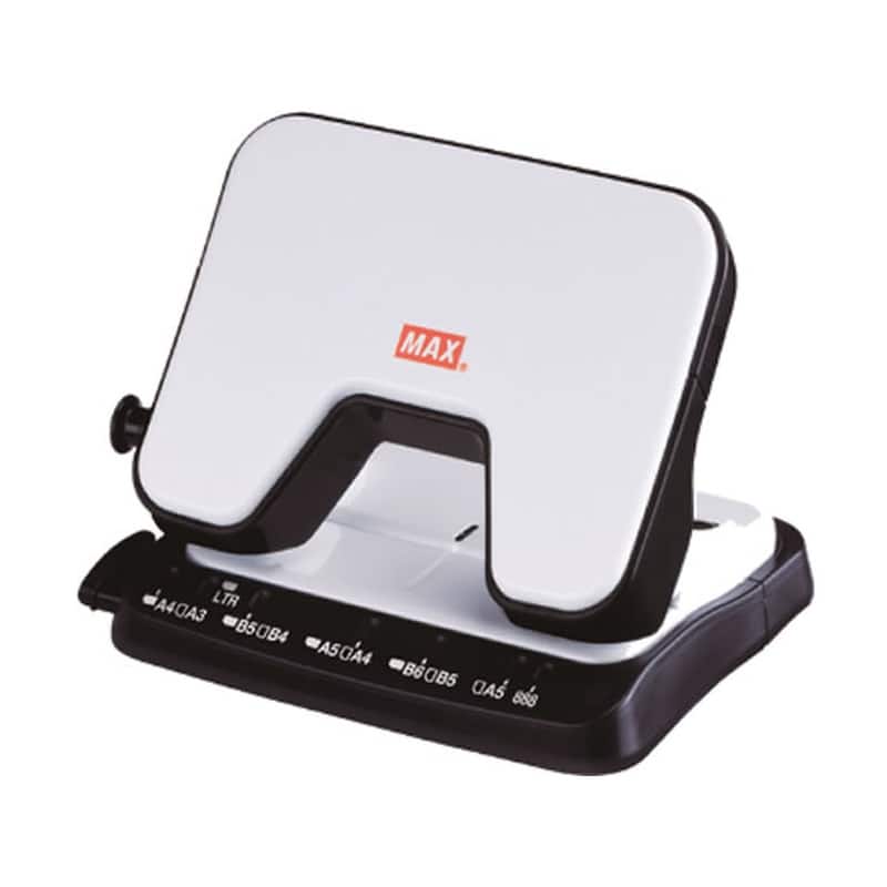 マックス 軽あけパンチ SCOOVA 25枚あけ ホワイト DP-25T／W 1個（ご注文単位1個)【直送品】