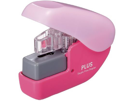 プラス ペーパークリンチミニ ピンク SL-104NB 31-113 1個(ご注文単位1個)【直送品】