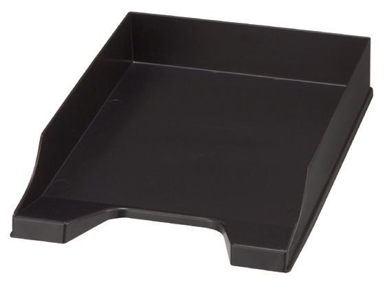 レタートレー A4タテ 黒 1個(ご注文単位1個)【直送品】