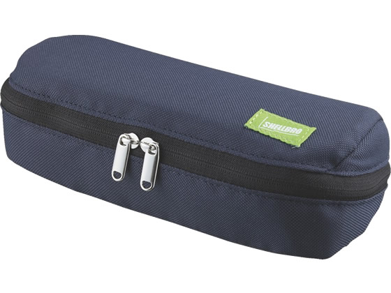 コクヨ ペンケース〈シェルブロ〉ネイビー×ブルー F-VBF190-2 1個(ご注文単位1個)【直送品】