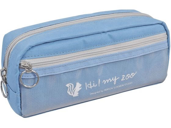 クツワ HI!MY ZOO ポケット付 ペンケース リス HZ035C 1個(ご注文単位1個)【直送品】