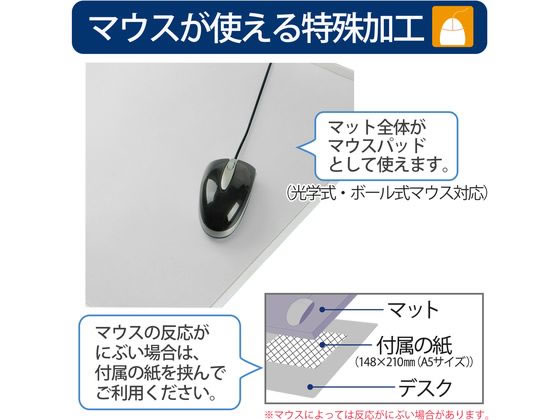 プラス ななめカット デスクマット OAタイプエコノミー 1590×690 1枚(ご注文単位1枚)【直送品】