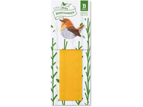 ヒサゴ BIRD BOOKMARKER 刺繍しおり コマドリ UTN179 1枚（ご注文単位1枚)【直送品】
