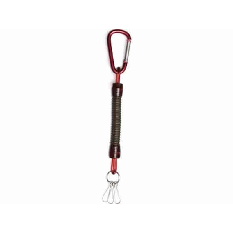 ソニック スパイラルキーチェーン ショート 11cm~40cm レッド SK-4100-R 1個(ご注文単位1個)【直送品】