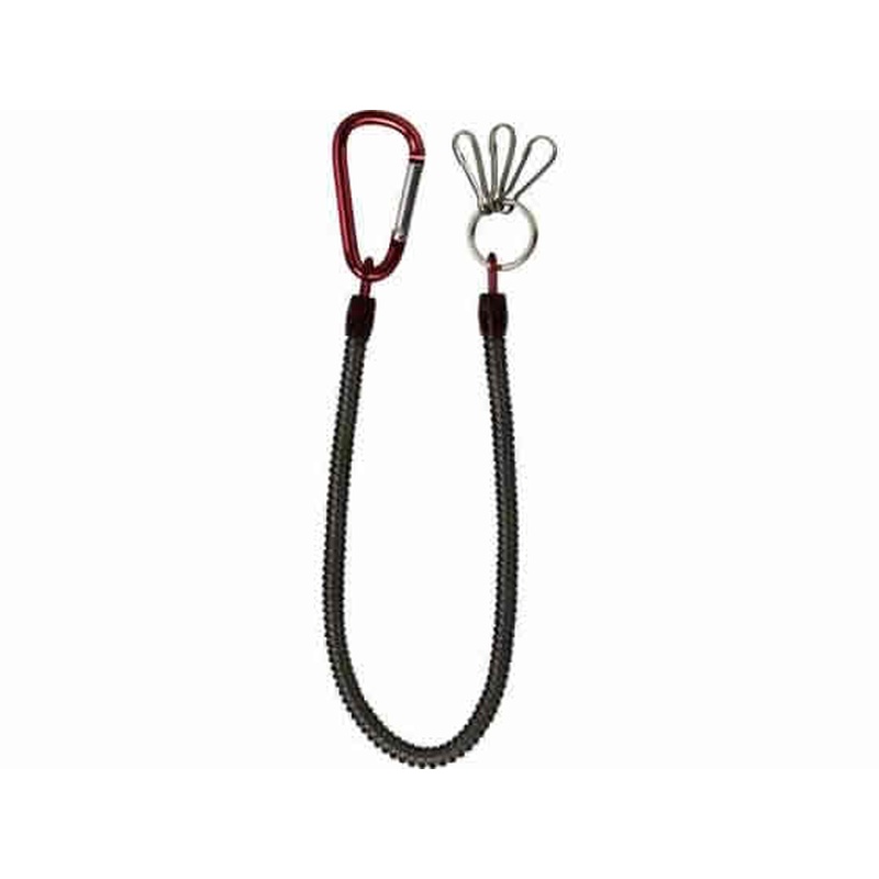 ソニック スパイラルキーチェーン ロング 30cm~120cm レッド SK-4101-R 1個(ご注文単位1個)【直送品】