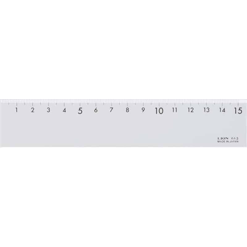 ライオン事務器 直線定規 15cm RA-5 270-46 1本（ご注文単位1本)【直送品】