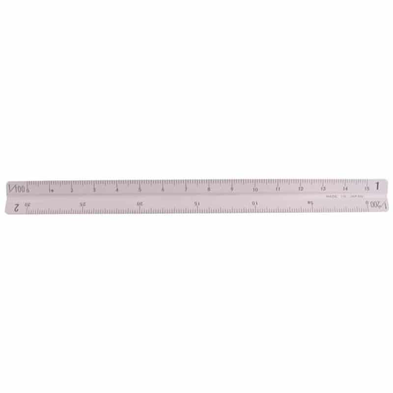 タケダ オールアルミ三角スケール 15cm一般用 27-0710 1本（ご注文単位1本)【直送品】
