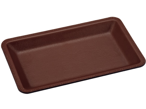 オープン工業 レザー調カルトン 茶 KN-52 1個(ご注文単位1個)【直送品】