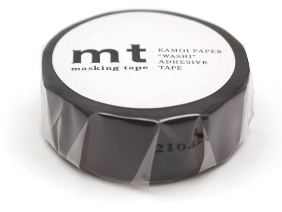 カモ井 mt 1P マットブラック MT01P207R 1巻(ご注文単位1巻)【直送品】
