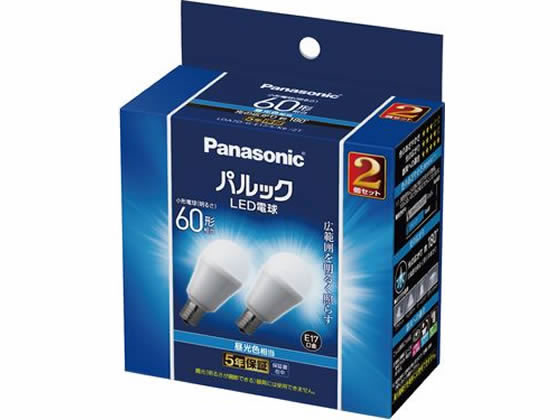 パナソニック LED電球E17口金2個60形相当 LDA7DGE17SK62T 1個(ご注文単位1個)【直送品】