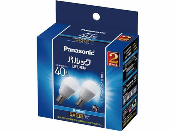 パナソニック LED電球E17口金2個40形相当 LDA4DGE17SK42T 1個(ご注文単位1個)【直送品】