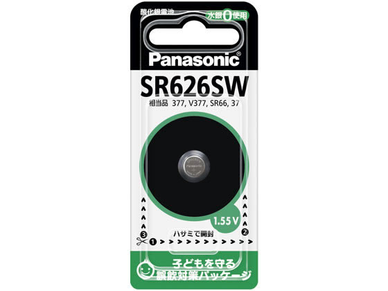 パナソニック 酸化銀電池 SR-626SW 1個（ご注文単位1個)【直送品】