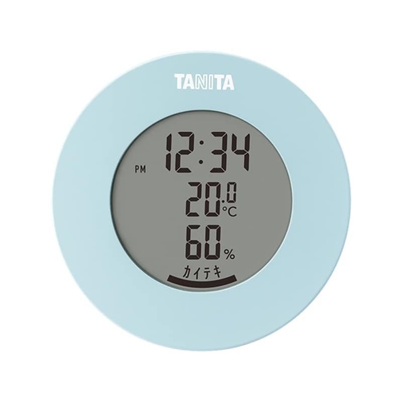 タニタ デジタル温湿度計 ライトブルー TT-585-BL 1個(ご注文単位1個)【直送品】