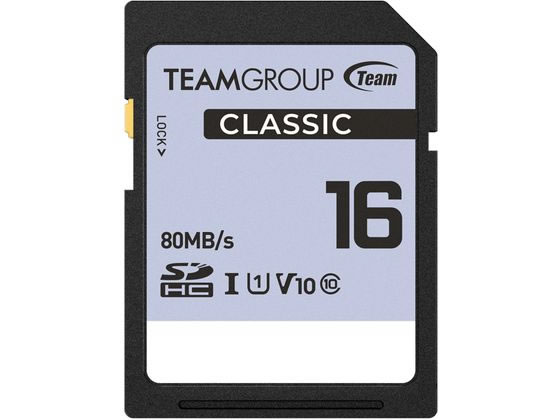 TEAM SDHC UHS-I U1 Classicシリーズ16GB TSDHC16GIV1001 1枚(ご注文単位1枚)【直送品】