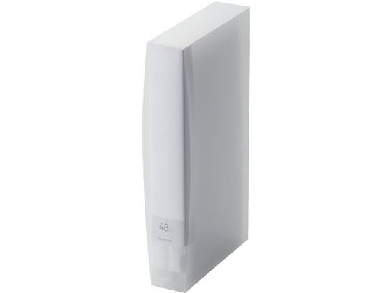 エレコム DVD CD用ディスクファイル 48枚収納 クリア CCD-FS48CR 1冊(ご注文単位1冊)【直送品】