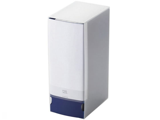 エレコム DVD CD用ディスクファイル 120枚収納 ブルー CCD-FS120BU 1冊(ご注文単位1冊)【直送品】