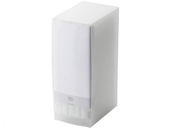 エレコム DVD CD用ディスクファイル 120枚収納 クリア CCD-FS120CR 1冊(ご注文単位1冊)【直送品】