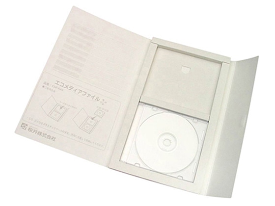桜井 EMFA4W エコメディアファイル A4 6穴 5冊入 白 1束(ご注文単位1束)【直送品】